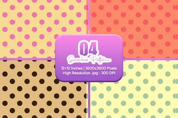 Cute Retro Polka Dot Seamless Pattern