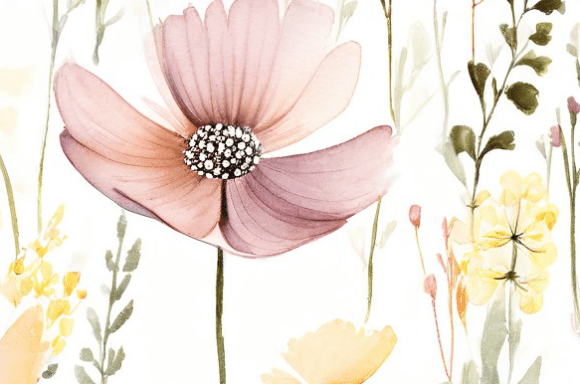 Elegant Watercolor Wildflower Collection