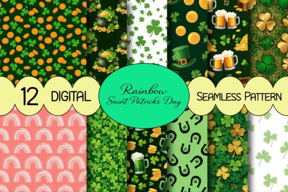 Rainbow Saint Patricks Day Pattern