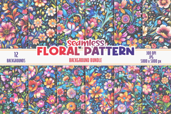 Seamless Floral Botanical Pattern: A Versatile Design Resource for Creative Projects