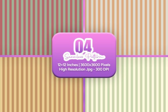 Soft Pastel Striped Seamless Set: A Versatile Design Resource for Creatives