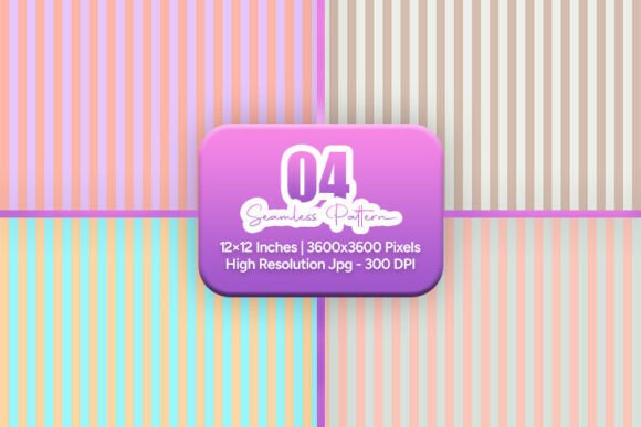 Soft Vintage Stripe Seamless Pattern