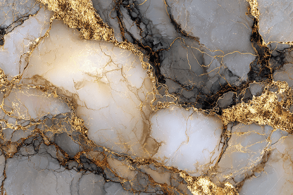 White Gold Marble Abstract Pattern: A Luxurious Design Element
